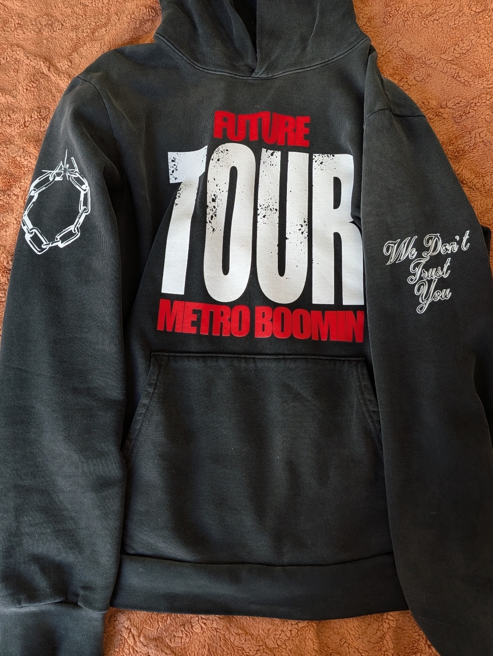 Future Tour Metro Boomin Black Graphic Hoodie